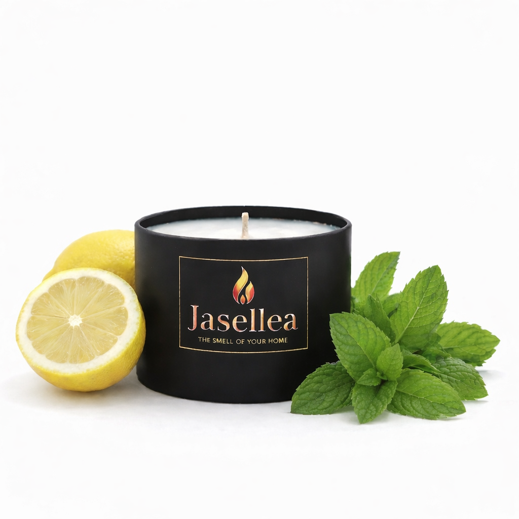 Świeca zapachowa sojowa Sorbet cytrynowy z miętą 200ml | Jasellea